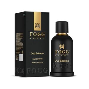 fogg men spray scent oud extreme perfume, long lasting, fresh & powerful fragrance spray, eau de parfum, 100 ml